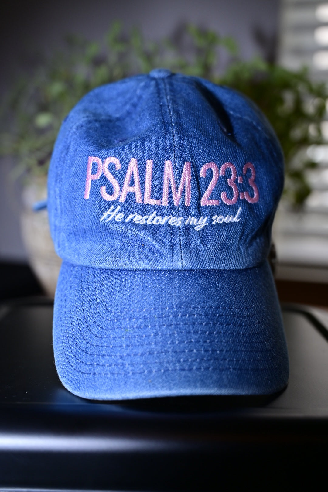 "He Restores My Soul" Baseball Cap
